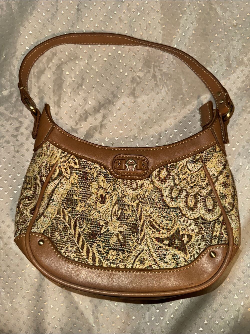 Etienne Aigner Tapestry Handbag VGC
